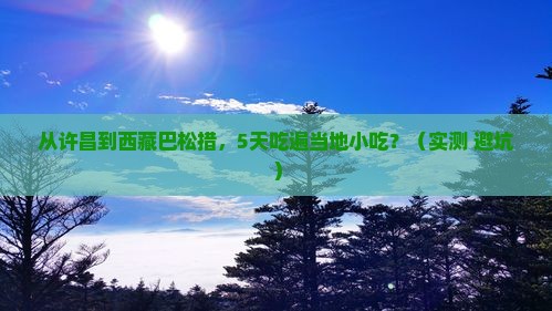 许昌到西藏巴松措旅游小吃