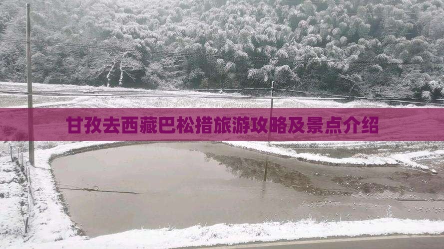 甘孜去西藏巴松措个人游 甘孜去西藏巴松措个人游