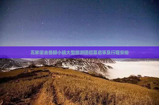 五家渠去鲁朗小镇大型旅游团招募启事及行程安排