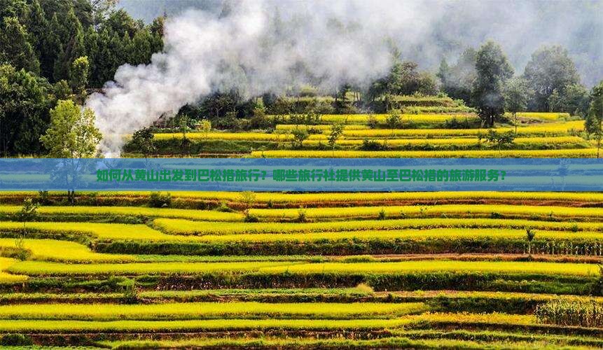 如何从黄山出发到巴松措旅行？哪些旅行社提供黄山至巴松措的旅游服务？