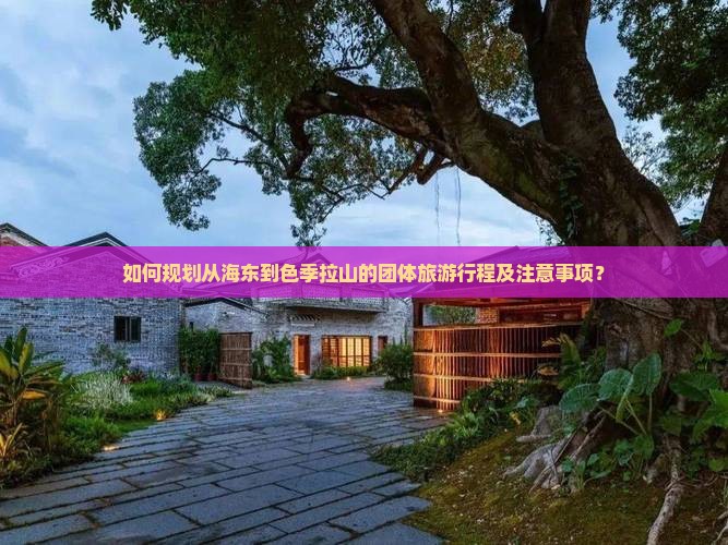如何规划从海东到色季拉山的团体旅游行程及注意事项？