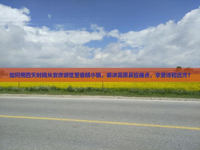 如何用四天时间从安庆游览至鲁朗小镇，解决高原反应痛点，享受诗和远方？