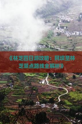 《林芝四日游攻略：阿坝至林芝景点路线全解析》