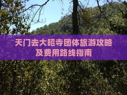 天门去大昭寺团体旅游攻略及费用路线指南