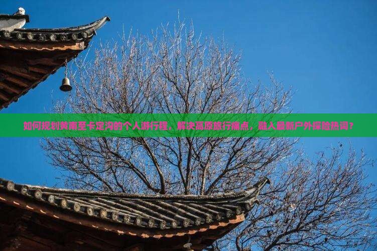 如何规划黄南至卡定沟的个人游行程，解决高原旅行痛点，融入最新户外探险热词？