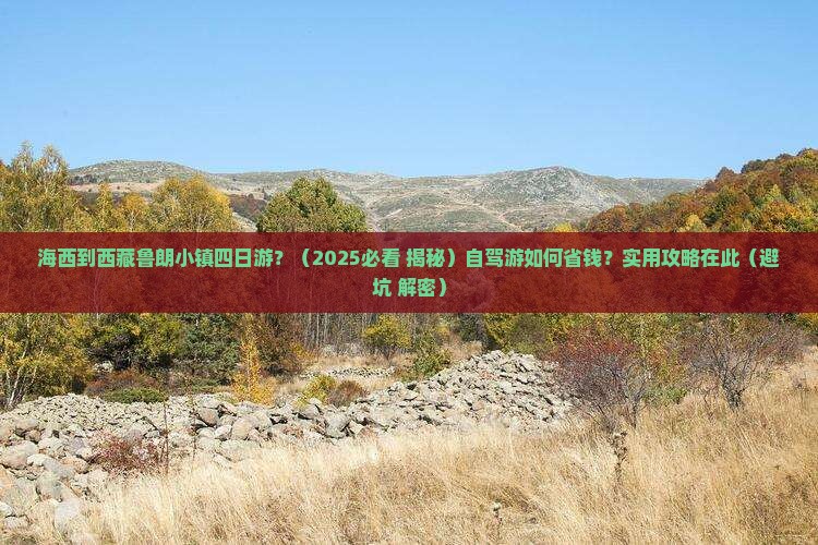 海西到西藏鲁朗小镇四日游