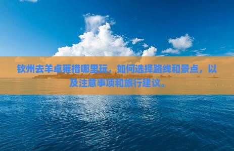 钦州去西藏羊卓雍措哪里玩