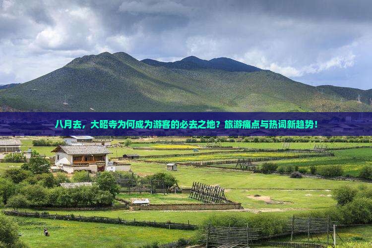 八月去，大昭寺为何成为游客的必去之地？旅游痛点与热词新趋势！
