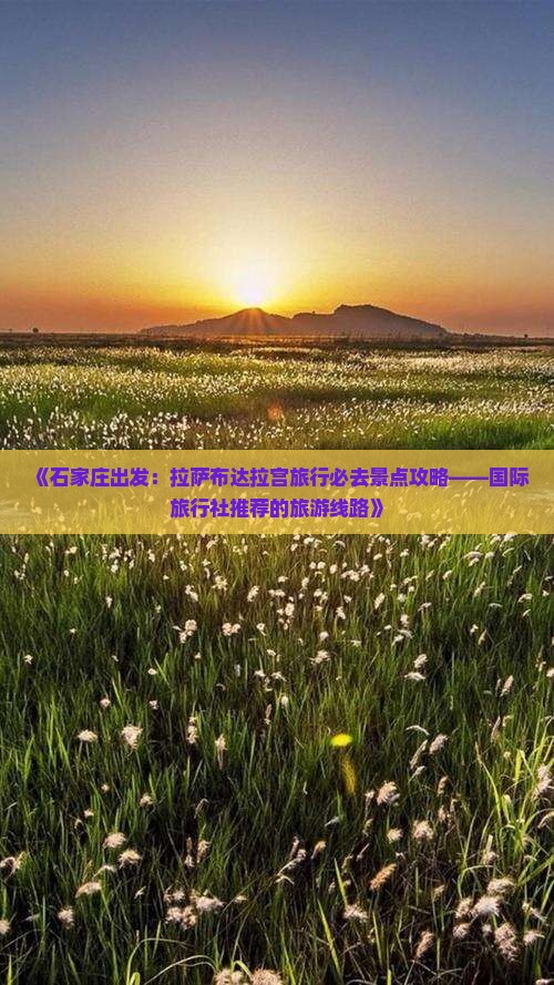 《石家庄出发：拉萨布达拉宫旅行必去景点攻略——国际旅行社推荐的旅游线路》