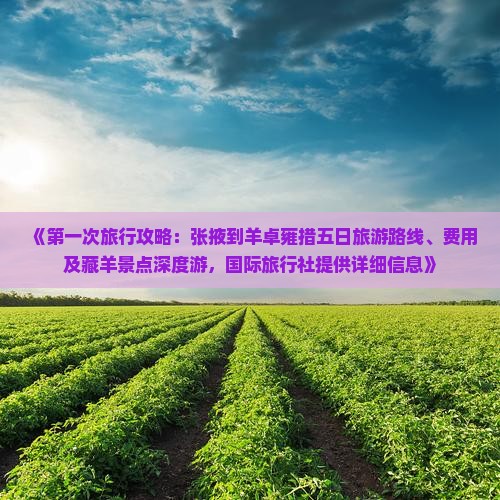 《第一次旅行攻略：张掖到羊卓雍措五日旅游路线、费用及藏羊景点深度游，国际旅行社提供详细信息》