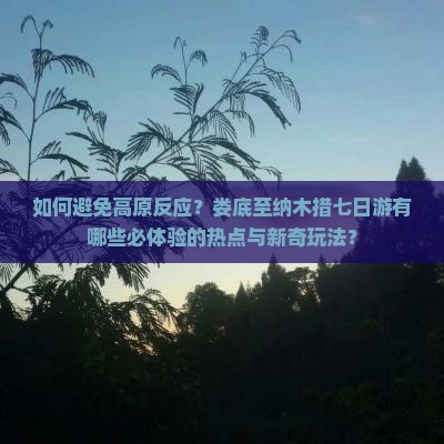 如何避免高原反应？娄底至纳木措七日游有哪些必体验的热点与新奇玩法？
