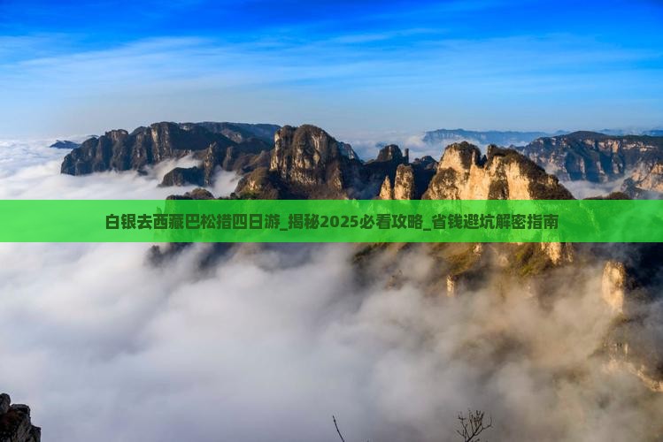白银去西藏巴松措四日游