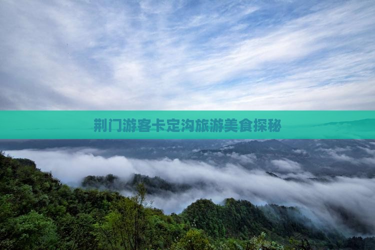 荆门游客卡定沟旅游美食探秘