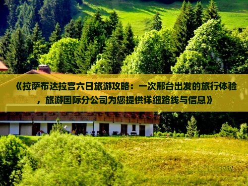 《拉萨布达拉宫六日旅游攻略：一次邢台出发的旅行体验，旅游国际分公司为您提供详细路线与信息》