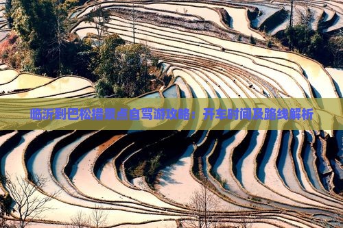 临沂到巴松措景点自驾游攻略：开车时间及路线解析