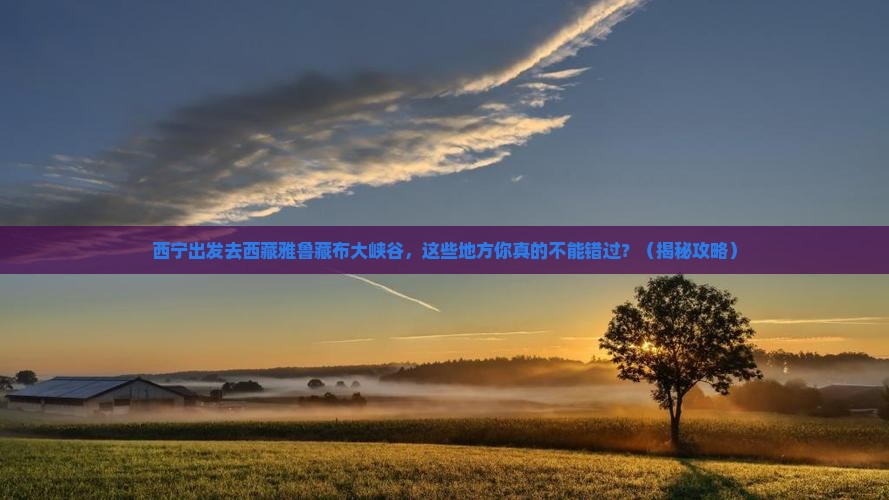 西宁去西藏雅鲁藏布大峡谷必去地