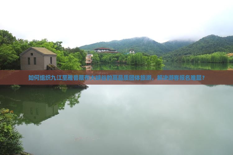 如何组织九江至雅鲁藏布大峡谷的高品质团体旅游，解决游客报名难题？