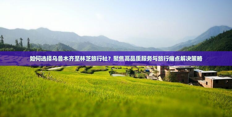 如何选择乌鲁木齐至林芝旅行社？聚焦高品质服务与旅行痛点解决策略