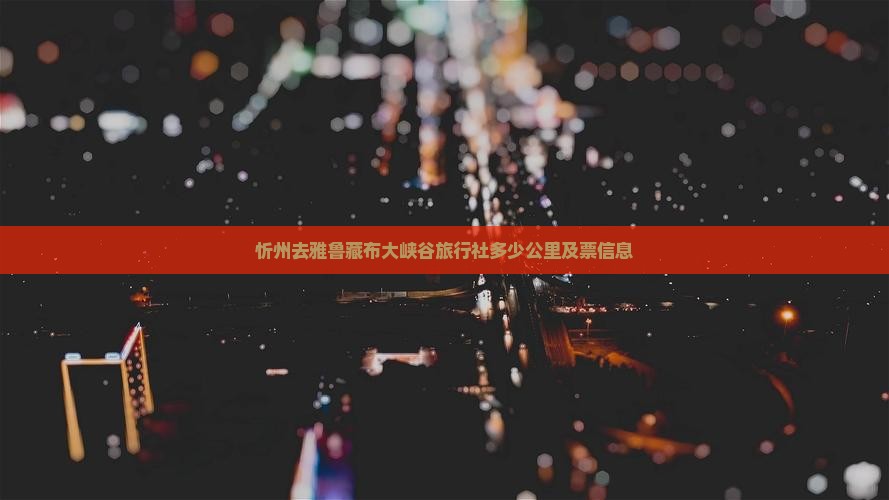 忻州去雅鲁藏布大峡谷旅行社多少公里及票信息
