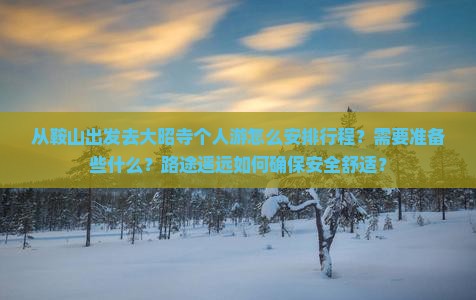 从鞍山出发去大昭寺个人游怎么安排行程？需要准备些什么？路途遥远如何确保安全舒适？