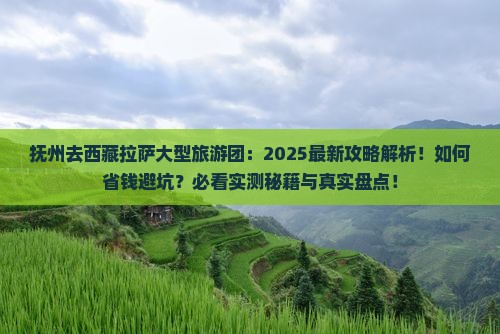 抚州去西藏拉萨大型旅游团