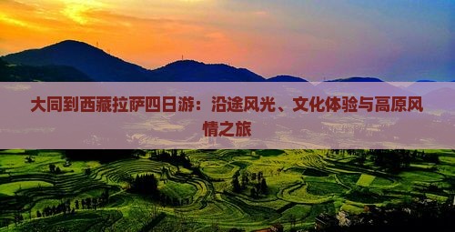 大同到西藏拉萨四日游