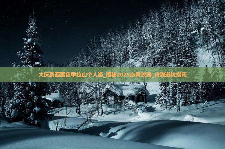 大庆到西藏色季拉山个人游