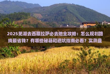 芜湖去西藏拉萨必去地