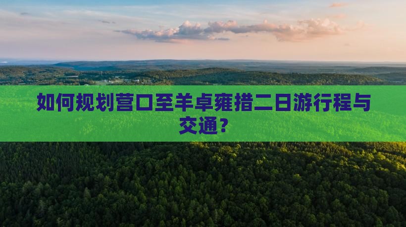 如何规划营口至羊卓雍措二日游行程与交通？