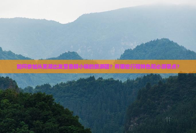 如何参加从芜湖出发至鲁朗小镇的旅游团？有哪些行程特色和必游景点？