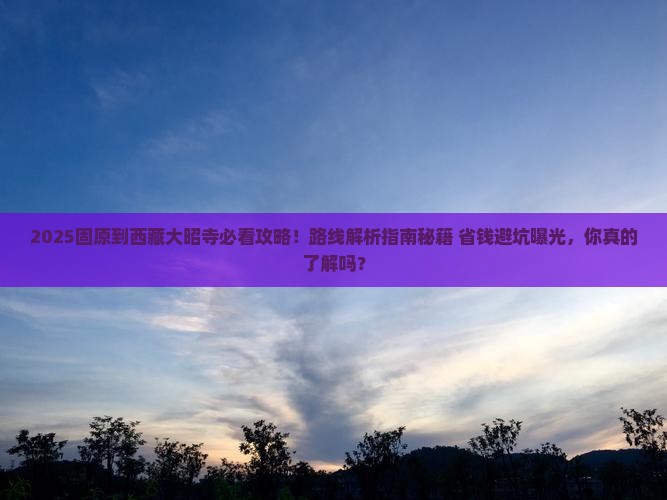 固原到西藏大昭寺攻略