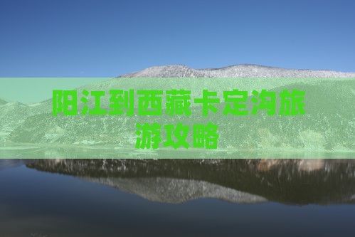 阳江到西藏卡定沟旅游