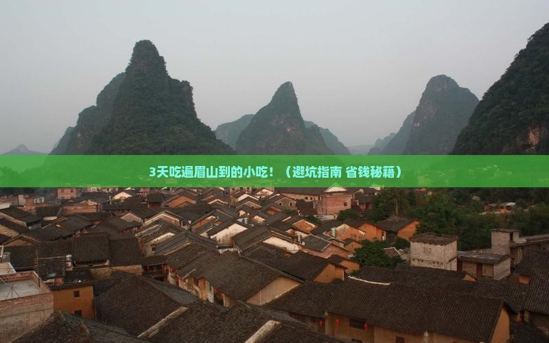 眉山去西藏旅游小吃