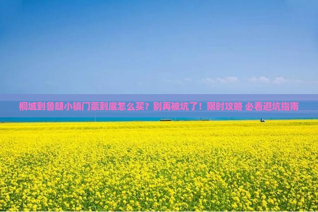 桐城到西藏鲁朗小镇门票