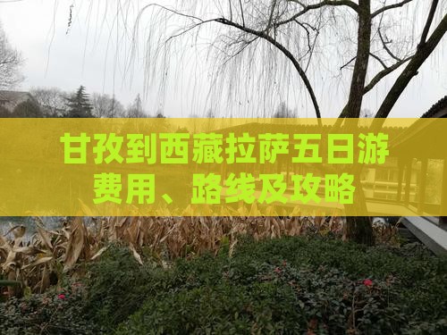 甘孜到西藏拉萨五日游