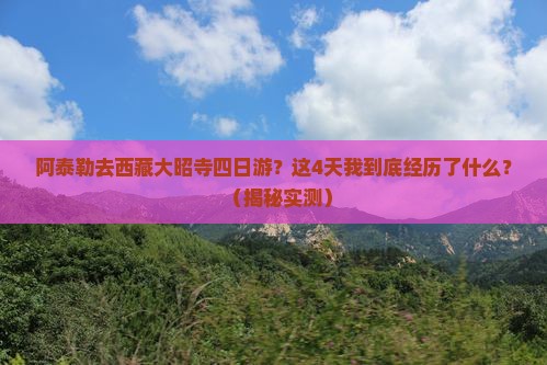 阿泰勒去西藏大昭寺四日游