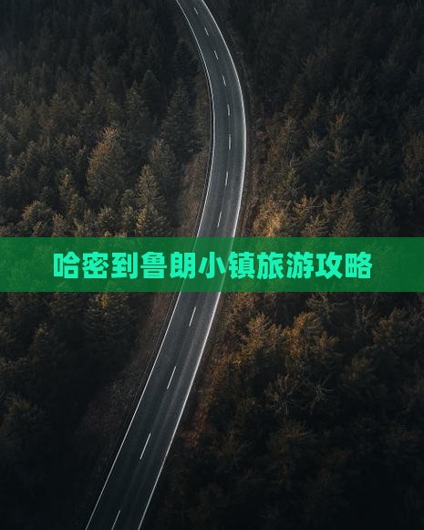 哈密到西藏鲁朗小镇一日
