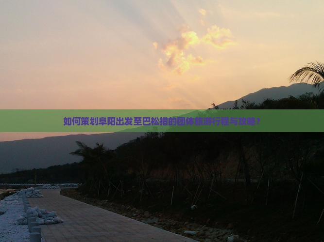 如何策划阜阳出发至巴松措的团体旅游行程与攻略？