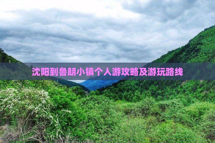 沈阳到鲁朗小镇个人游攻略及游玩路线