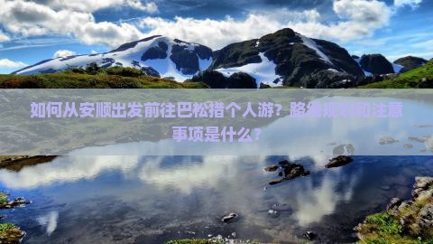 如何从安顺出发前往巴松措个人游？路线规划和注意事项是什么？
