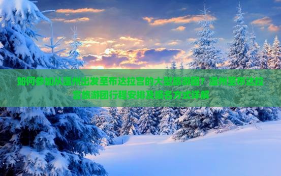 如何参加从温州出发至布达拉宫的大型旅游团？温州至布达拉宫旅游团行程安排及报名方式详解