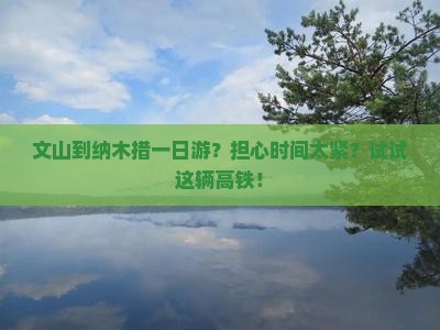文山到纳木措一日游？担心时间太紧？试试这辆高铁！