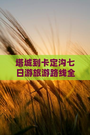 塔城到卡定沟七日游旅游路线全攻略