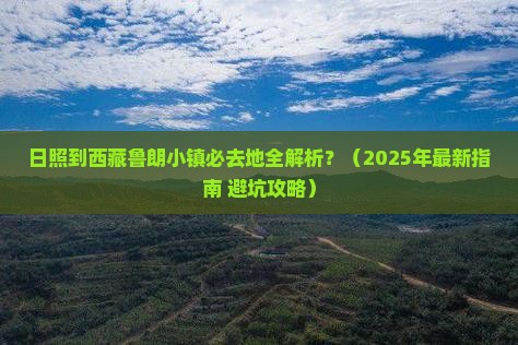 日照到西藏鲁朗小镇必去地