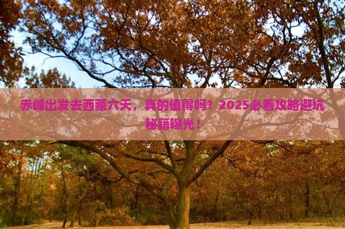 赤峰到西藏六日游