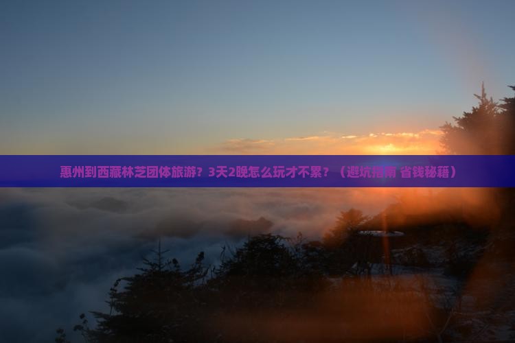 惠州到西藏林芝团体旅游