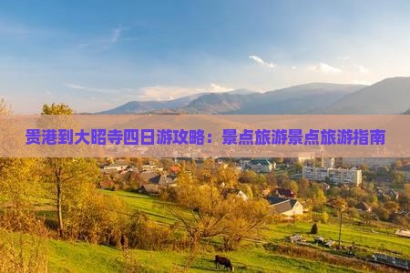 贵港到西藏大昭寺四日游