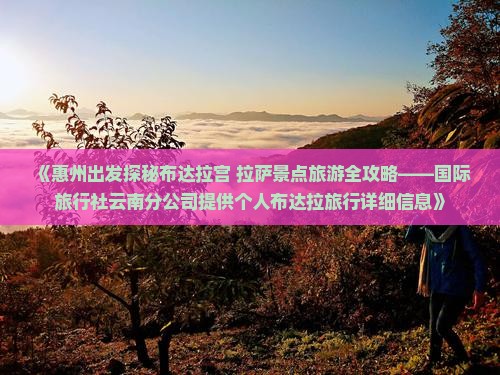 《惠州出发探秘布达拉宫 拉萨景点旅游全攻略——国际旅行社云南分公司提供个人布达拉旅行详细信息》