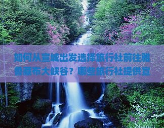 如何从宣城出发选择旅行社前往雅鲁藏布大峡谷？哪些旅行社提供宣城至雅鲁藏布大峡谷的旅游服务？