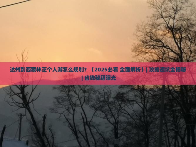 达州到西藏林芝个人游